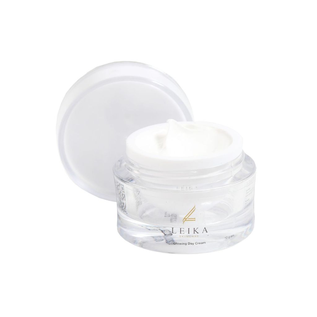 Leika Skincare Glowing Day Cream BPOM & Halal MUI Krim Jerawat dan Bekas Jerawat Hitam Bopeng Bekas 