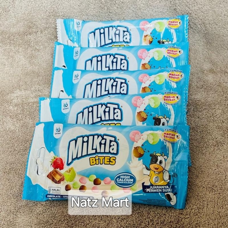 

TERMURAH_MILKITA BITES Permen Susu 24 gr ( Isi +- 15 Butir )