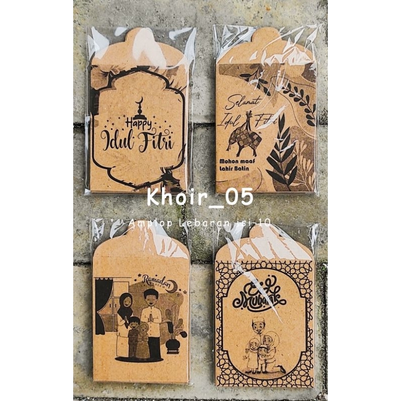 

1 PACK ISI 10 AMPLOP LEBARAN CRAFT RUSTIK (SIAP PAKAI)