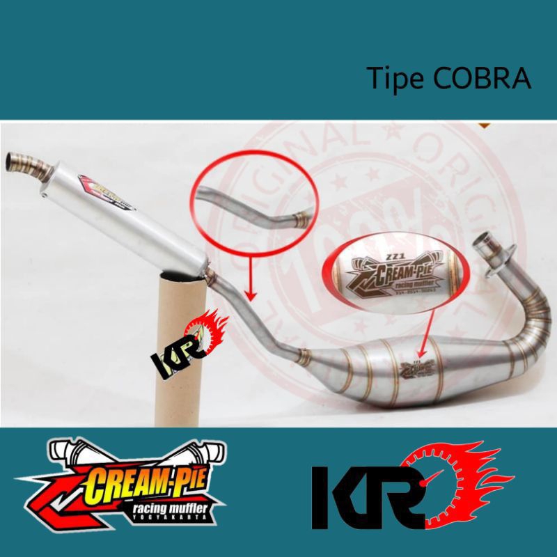 Knalpot Creampie ZZ1 Cobra Ninja RR R  Original Creampie Yogyakarta
