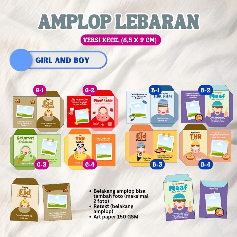 

Amplop Lebaran (versi kecil) - Custom