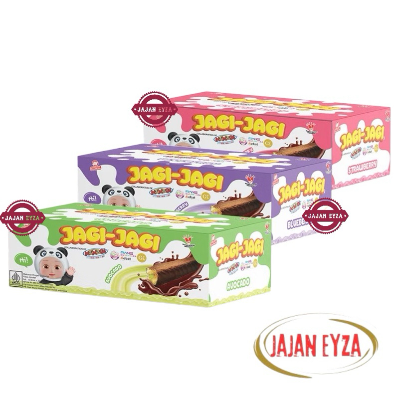 

MOMOGI JAGI JAGI BOX Isi 10 pcs JAGI COKELAT STRAWBERRY