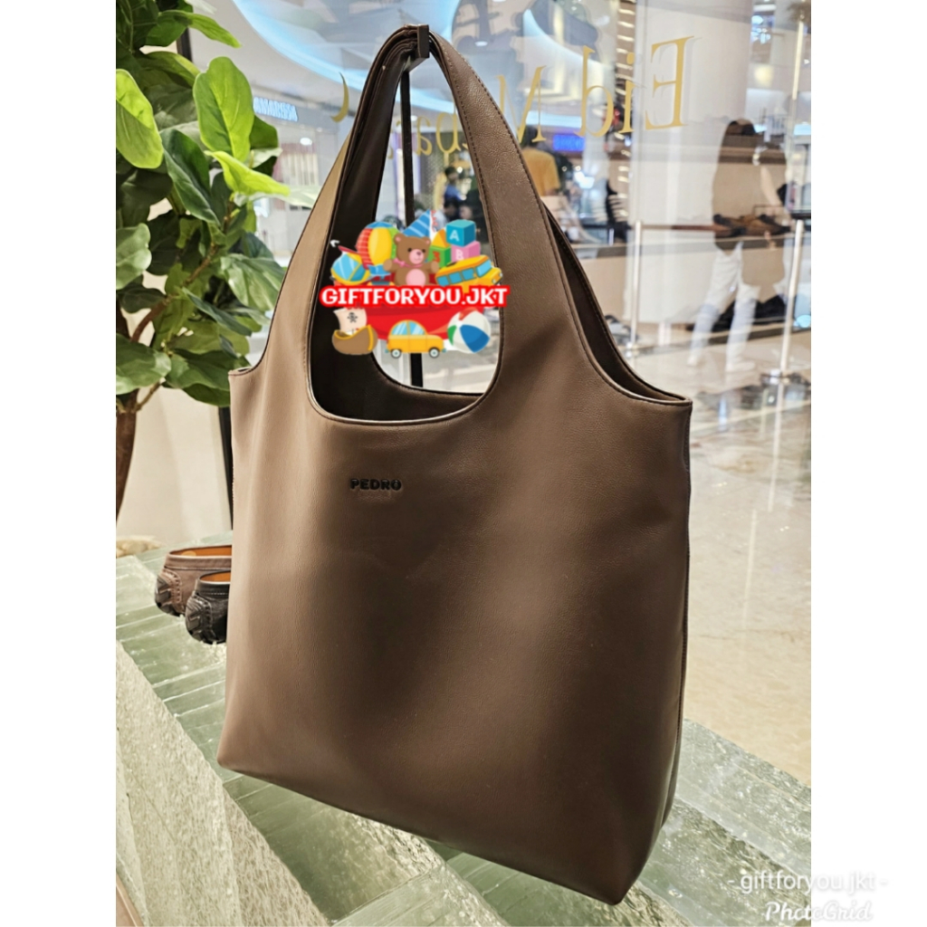 Pedro Tas Tote Avery Dark Brown Black Greem Hitam Hijau Coklat Bag Pria Man Fashion Crossbody Selemp