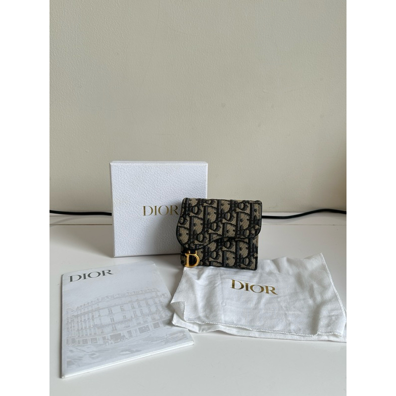 dior saddle oblique card wallet / Dior wallet / Dompet Dior (tahun 2022)