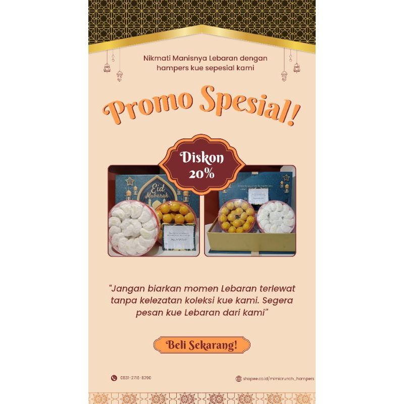 

paket murah hampers kue kering lebaran hari raya Idul fitri
