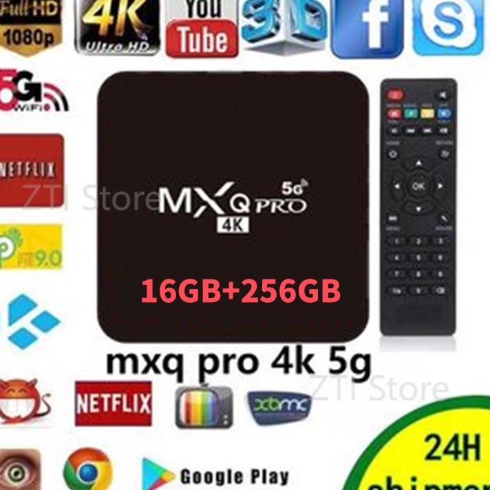 Boom mxq pro 4k 5g 16G256G smart box android11 set up box tv dital stb android tv box tvtabung ram 8