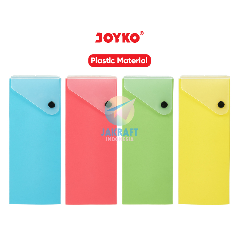 

(1 Pcs) Kotak Tempat Pensil JOYKO PC-0719PL-32 Slide Pen Pencil Case Warna Solid