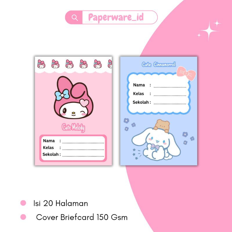 

buku tabungan karakter tema sanrio / buku tabungan karakter lucu / buku tabungan sekolah