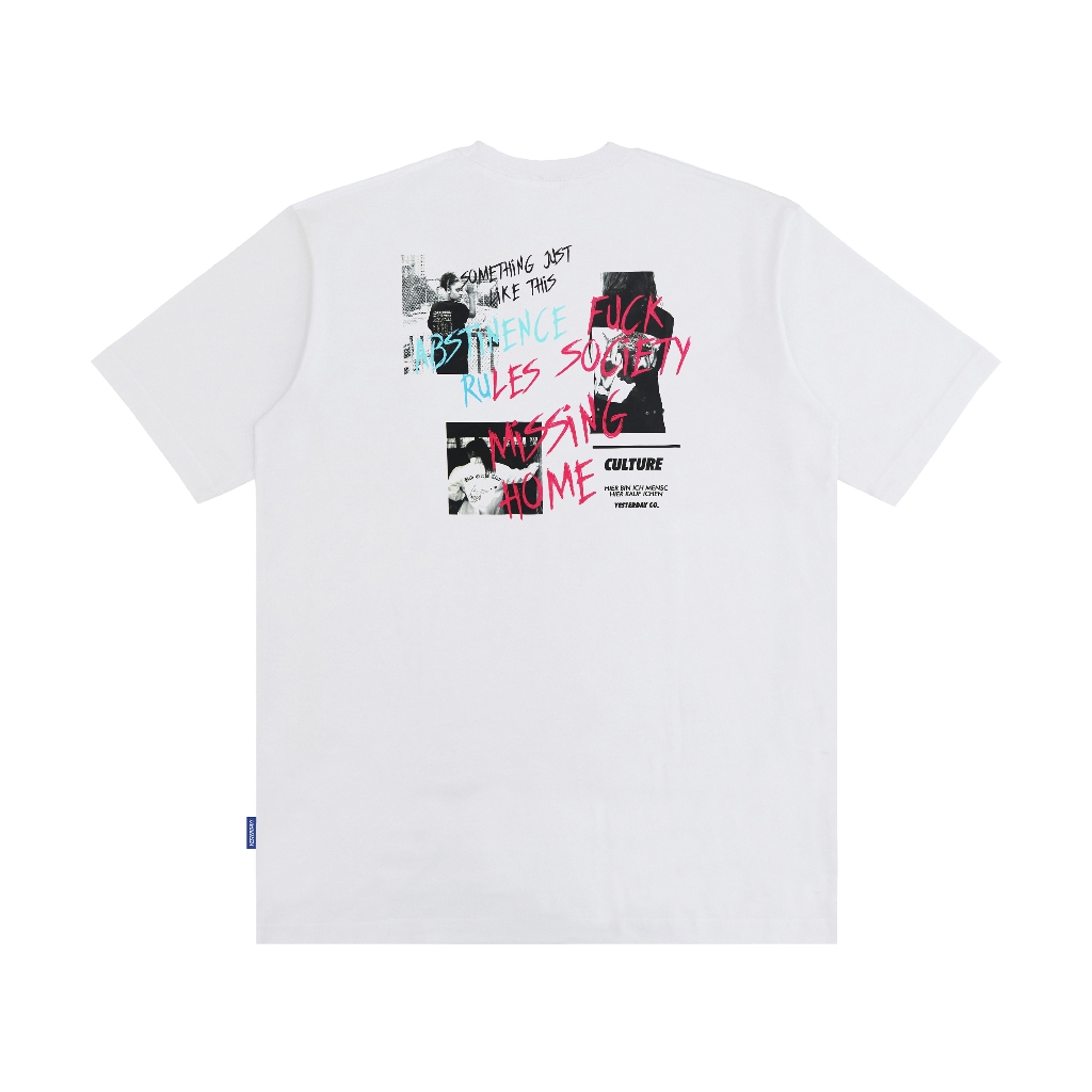 Yesterday – Baju Kaos Distro Pria Original T-Shirt Pria Cowok Keren Putih Missing
