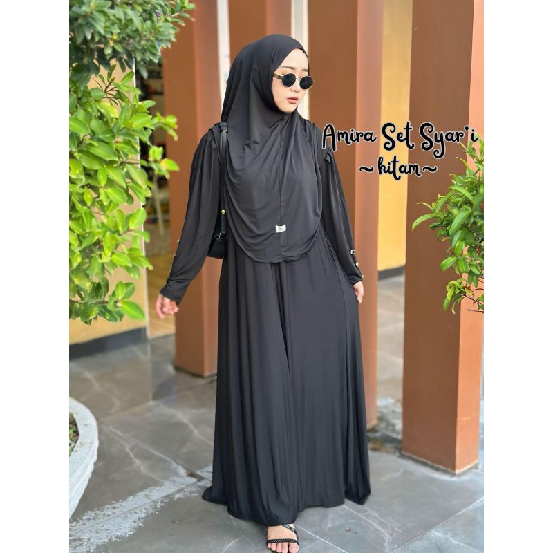 AMIRA SET HIJAB SYAR'I/GAMIS WANITA KEKINIAN