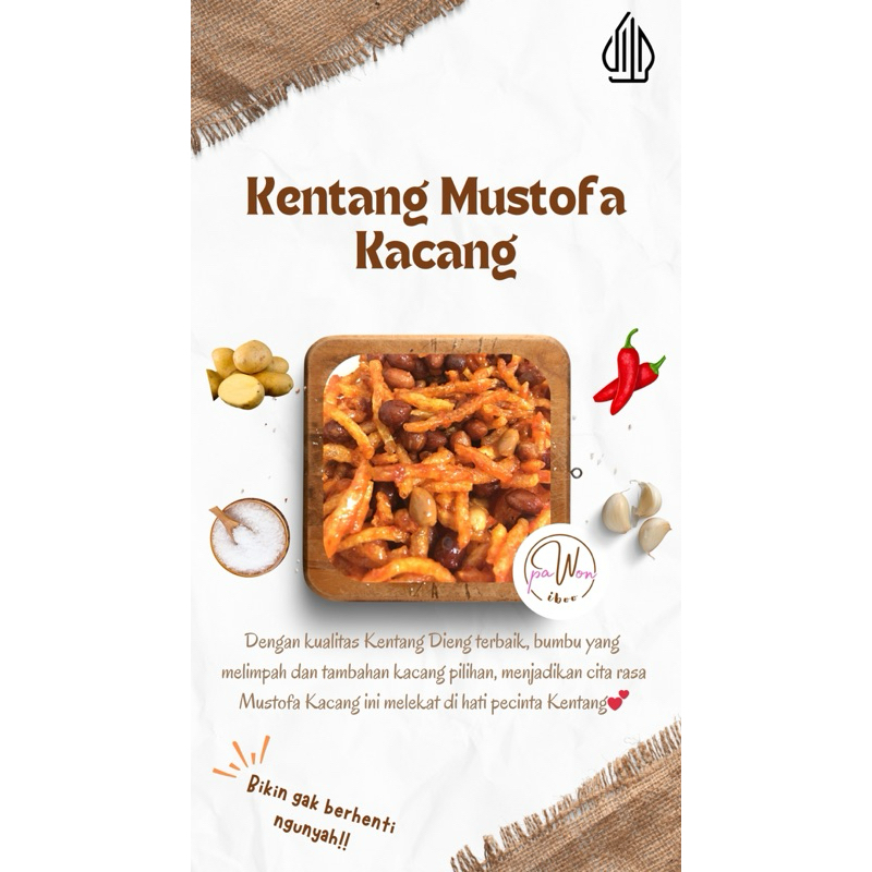 

Kentang Mustofa Kacang Kriuk