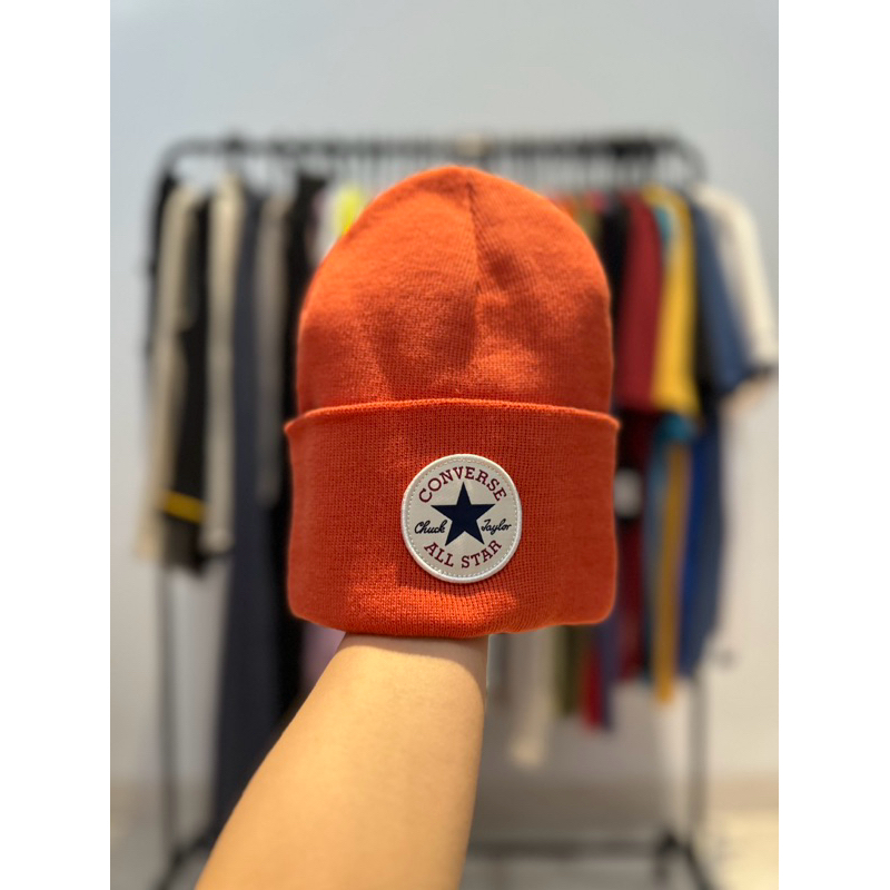 TOPI CONVERSE CHUCK TAYLOR ALL STAR CON10022137A16 CON CP BEANIE ORANGE ORIGINAL CAP CONVERSE