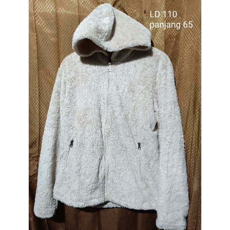 jaket bulu sherpa cream jaket winter bulu sherpa cream jaket musim dingin bulu sherpa jaket sherpa l