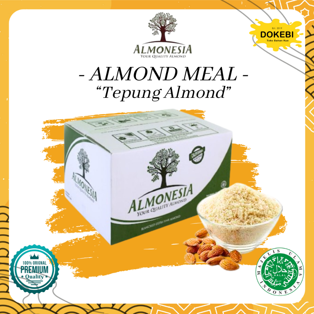 

Tepung Almond/Almond ground 100 G, 250G , 500 G/ Almond Meal Almonesia