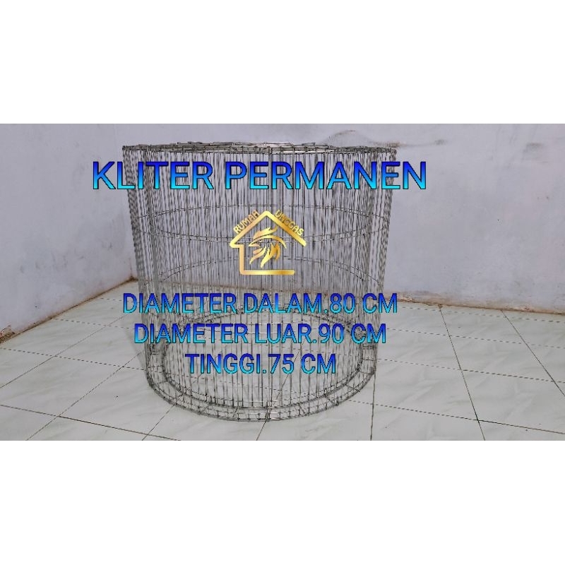 GALVANIS KANDANG AYAM KLITER LINGKARAN BULAT