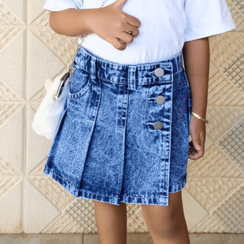 Rok Jeans Pendek Anak Perempuan Rok Jeans KHALIQA
