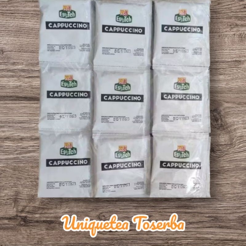 

CAPPUCCINO SERBUK RASA-RASA CAMPURAN ES TEH PREMIUM 1PACK ISI 30 BUNGKUS