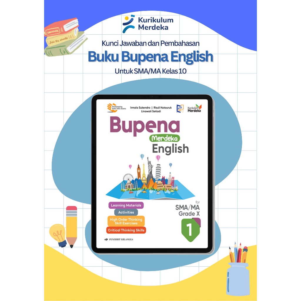 (FlLE) Kunci Jawaban Bupena English Kelas 10 SMA Disertai Pembahasan