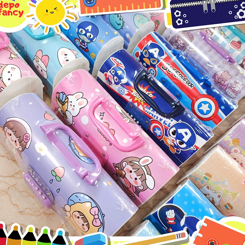 

Kotak Pensil Mika PVC Tebal Kode 2 Susun White Board Pencil Case Tepak Pensil T Pensil Boks Pensil Box Pen