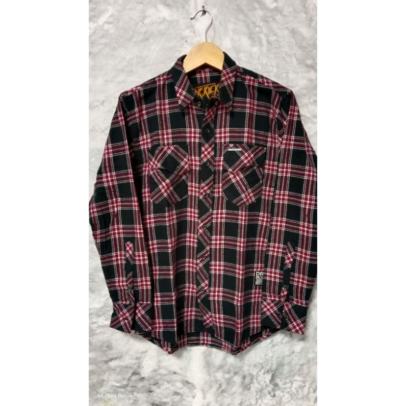dr ricks denim flanel