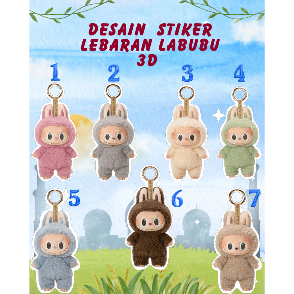 

STICKER PACK LABUBU THE MONSTERS VYNIL WATERPROOF