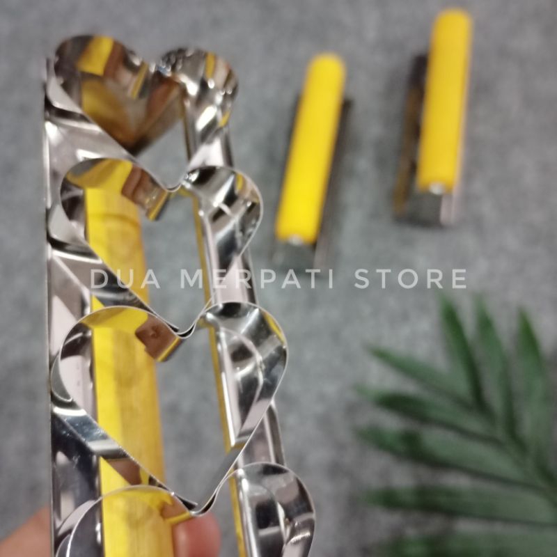 Cetakan Kue Kacang / Cetakan kue kering kastengel bangket kue kacang bentuk hati persegi panjang / c