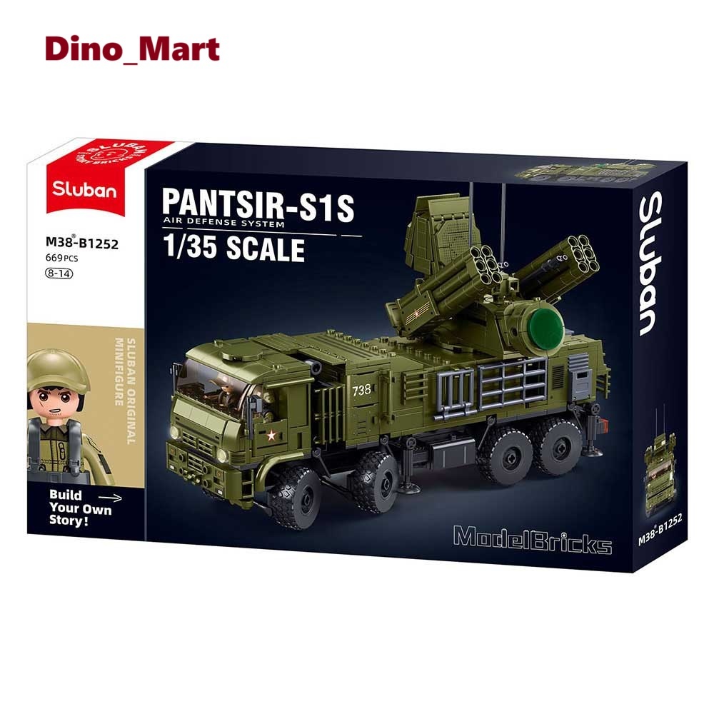 Sluban Model Bricks Pantsir S1S M38-B1252 - Mainan Anak - Mainan Balok - Mainan Koleksi - Dino Mart