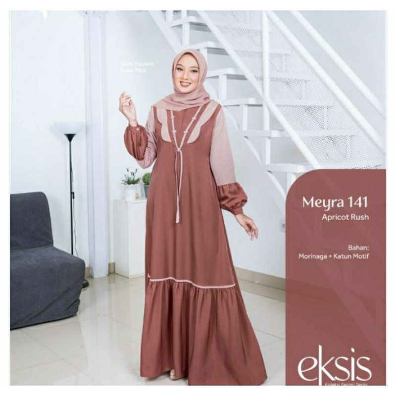 Gamis Meyra 141 Apricot Rush Seply