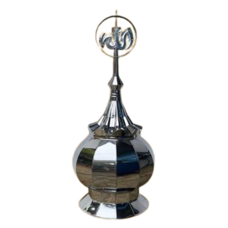Kubah Masjid - Qubbah Atap Masjid Stainles Silver size 30 Cm