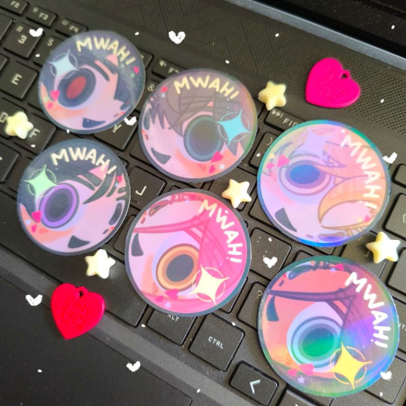 

[ALNST] Alien Stage x Monitoring 5 cm Holo Sticker | Mizi Sua Ivan Till Luka Hyuna