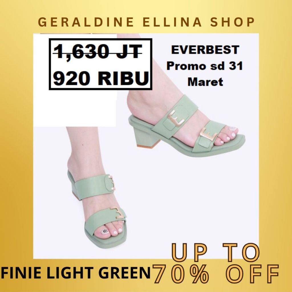 Sepatu heels kerja wanita perempuan cewe cewek EVERBEST ORIGINAL 100% Seri FINIE