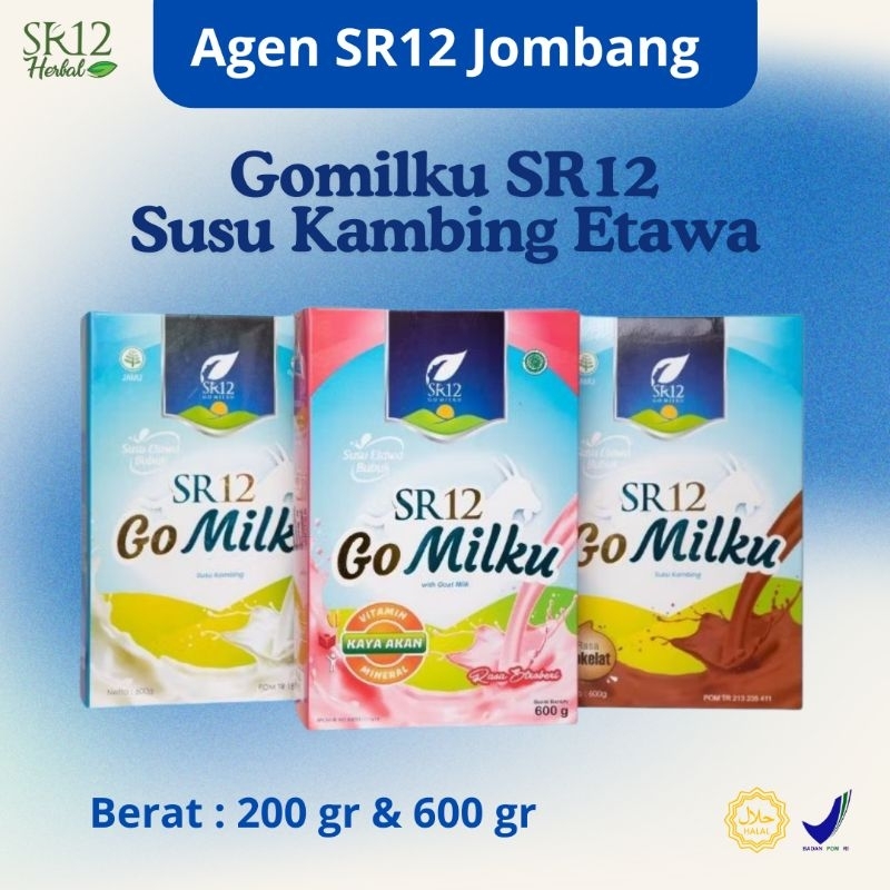 

GOMILKU SR12 Susu Kambing Etawa bebas gula rendah lemak dan tinggi kalsium