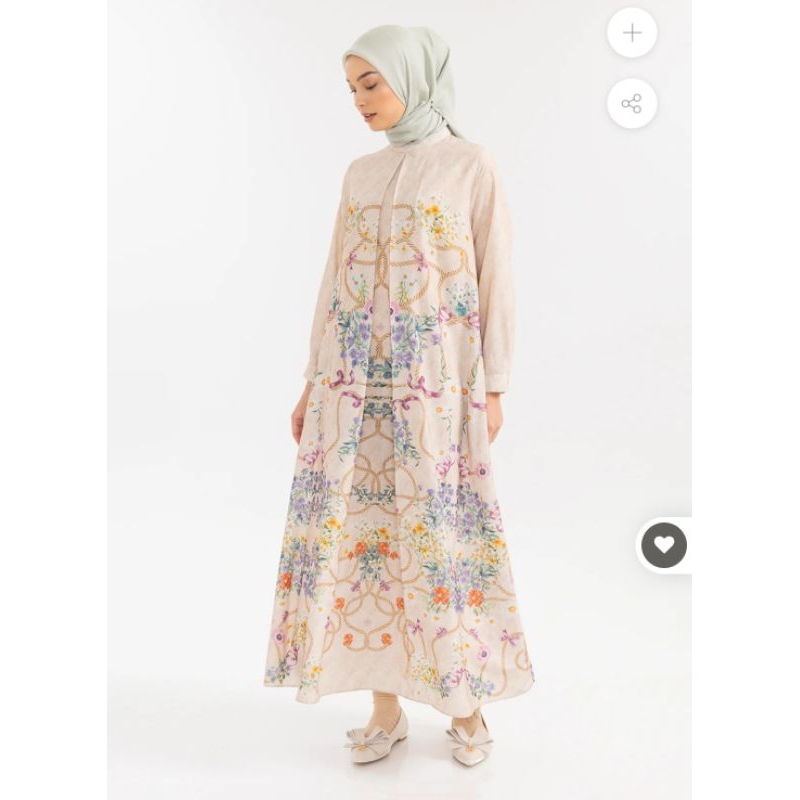 BONES DRESS RIA MIRANDA IN NUDE CREAM SIZE M, XL