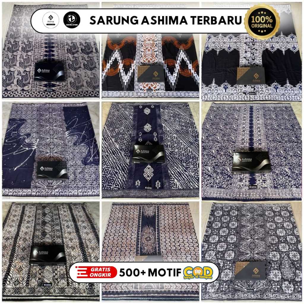 SARUNG ASHIMA TERBARU / SARUNG BATIK CAP ASHIMA INARA MOTIF TERBARU / SARUNG BATIK ASHIMA MOTIF KEKI