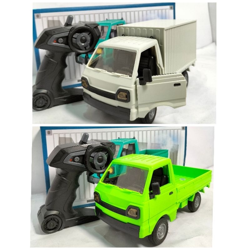mainan mobil remot pickup & box keluar asap terbaru