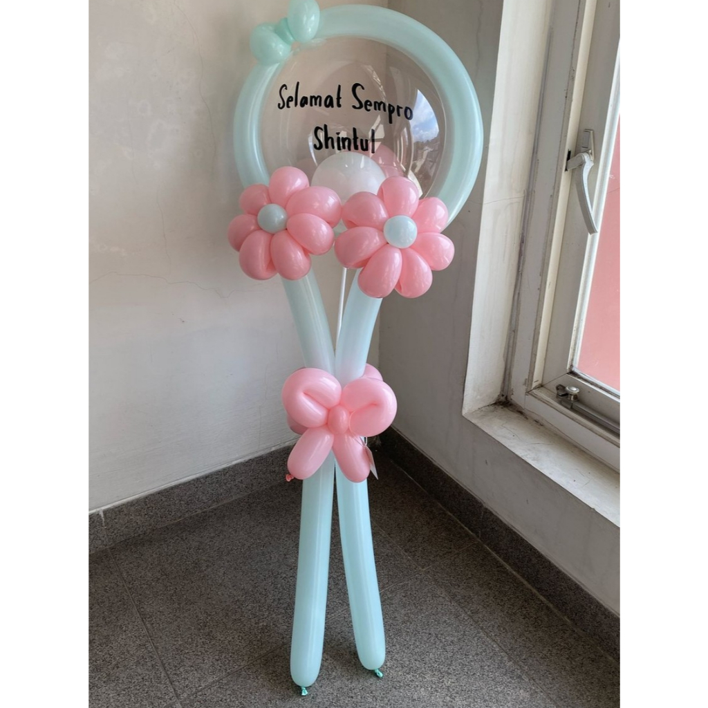 Buket Bunga Balon / Flower Twist / Balloon Flower Bouquet (Balon PVC)