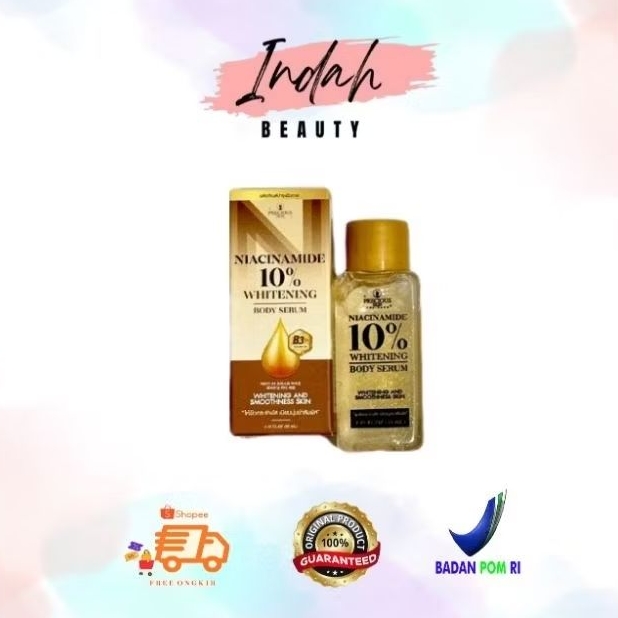 Precious Skin Thailand Niacinamide 10% Whitening Body Serum Booster/ Serum Pemutih / Whitening