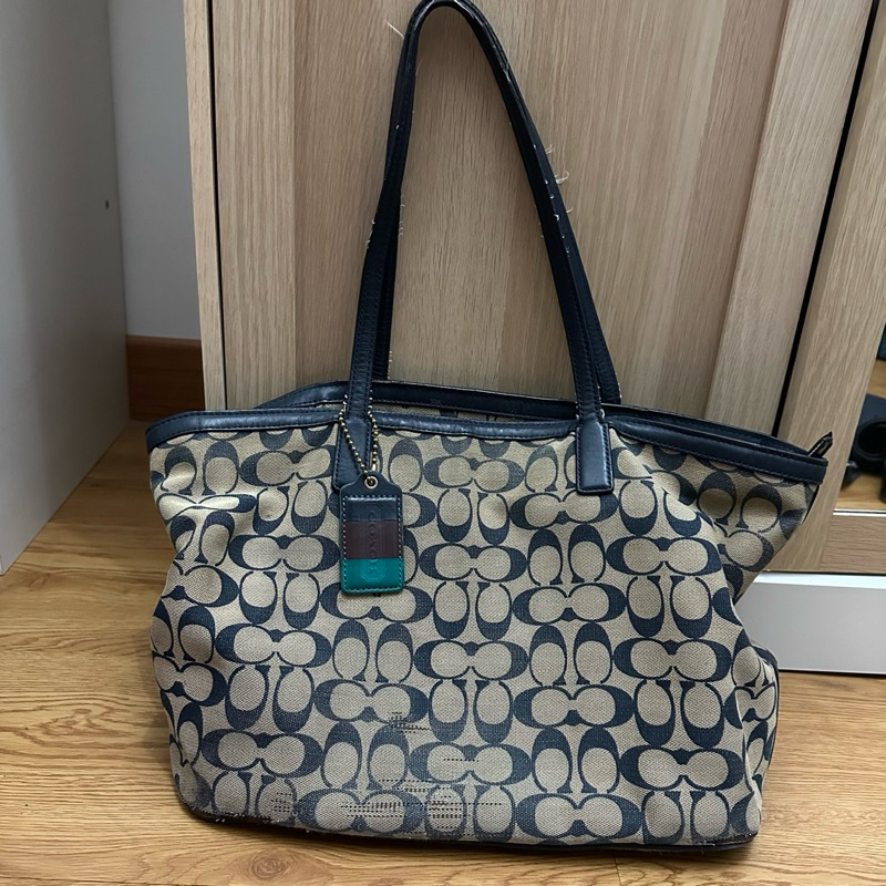 Preloved Coach canvas tote bag asli boutique