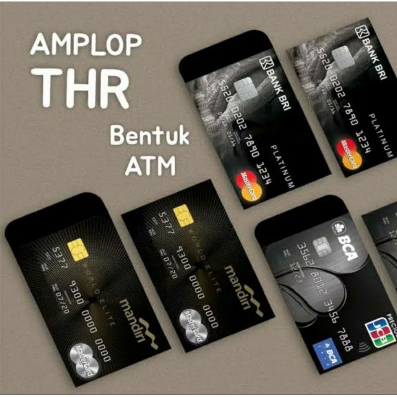 

Amplop lebaran motif ATM terbaru 2025 Medium (isi 10pcs)