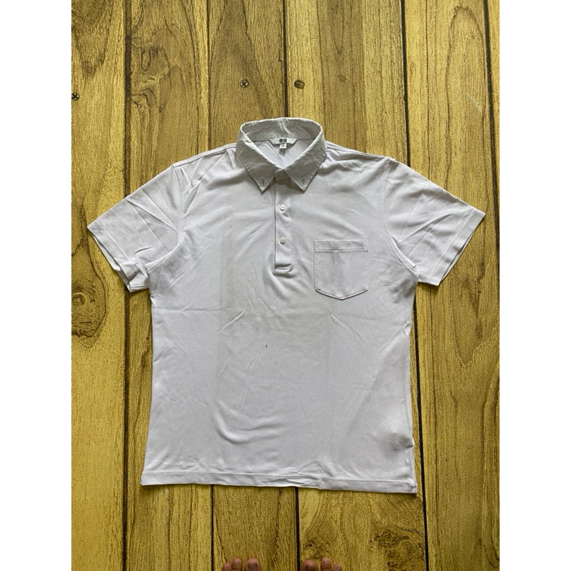 KAOS POLO UNIQLO PUTIH