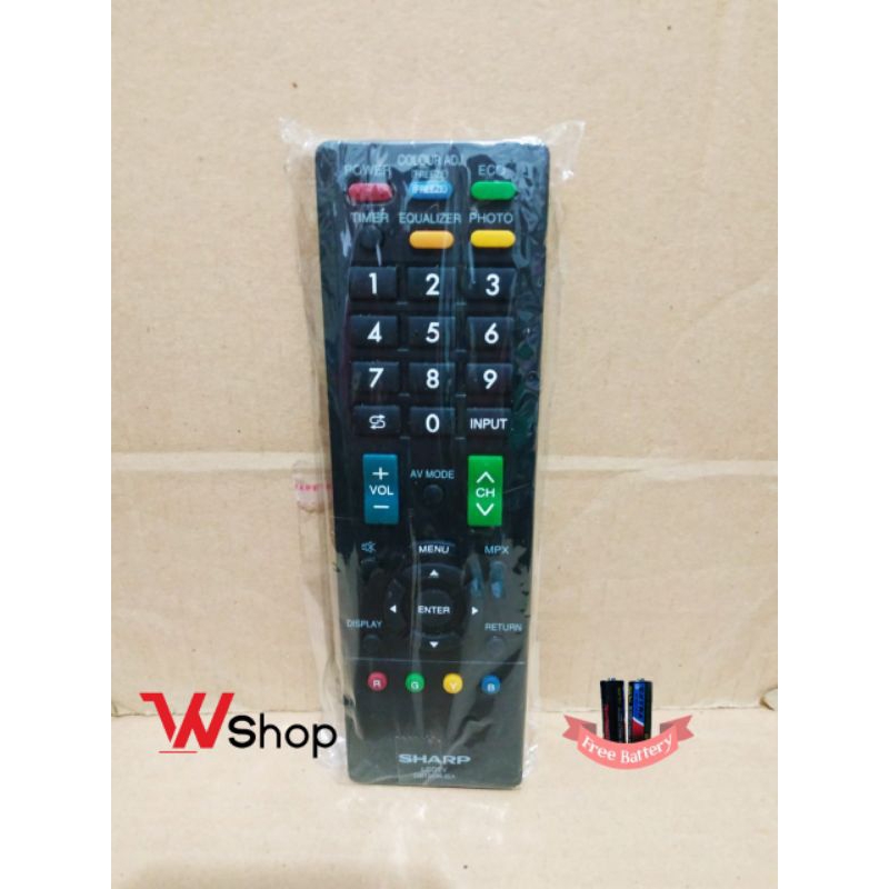 REMOT TV LCD LED SHARP SMART TV EQUALIZER ORIGINAL 100%