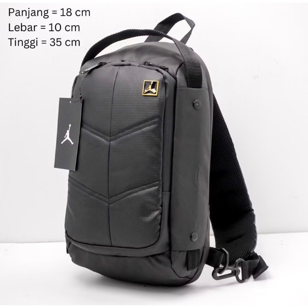 TAS SLINGBAG SHOULDER BAGS JORDAN BASIC TURTLE ORIGINAL BLACK BAGS