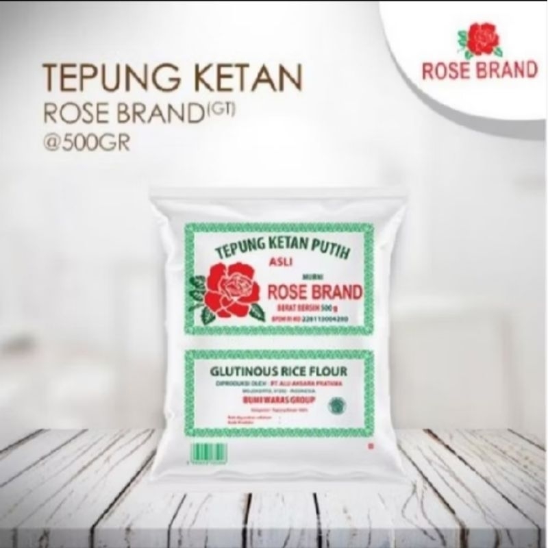 

Tepung Ketan Rose Brand 500gr / Tepung Ketan / Tepung Ketan Rose Brand / Rose Brand / Glutinous Rice Flour