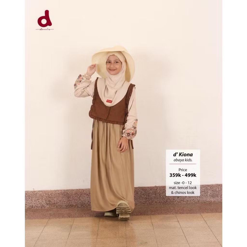 Baju Dannis Terbaru Abaya Anak D' KIONA Couple Keluarga Size 2