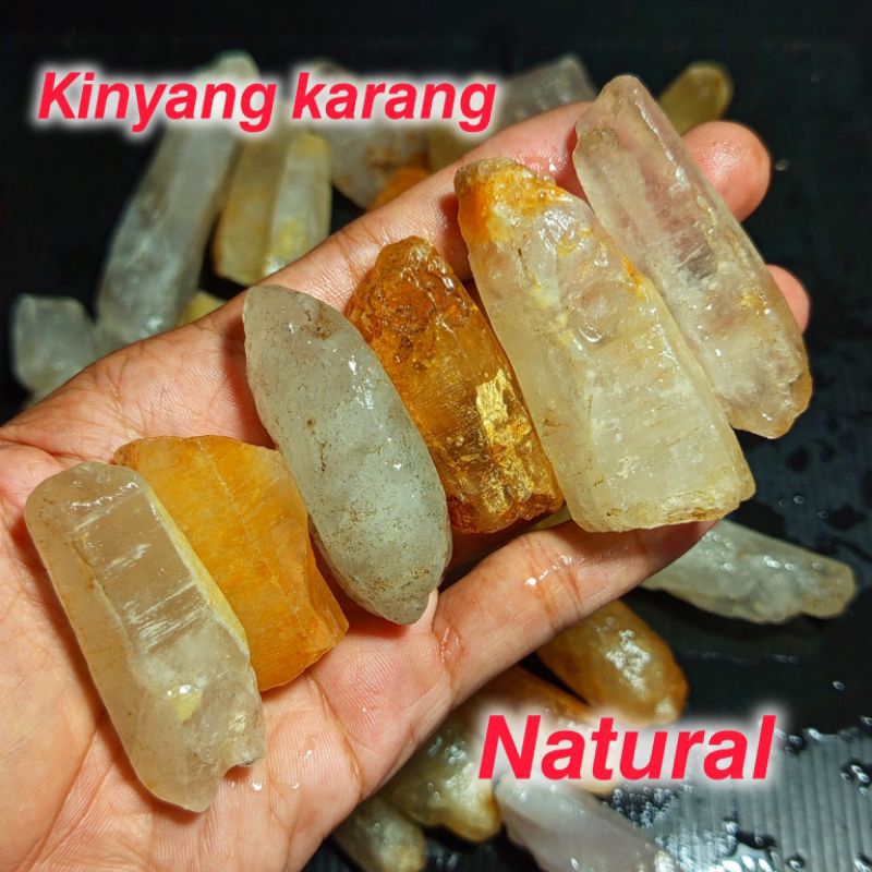 kinyang karang/batu kinyang karang asli/kecubung karang phantom quartz/natural kinyang karang kalima