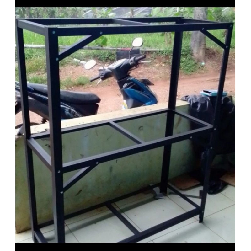 RAK AQUARIUM 3 SUSUN  BONGKAR PASANG