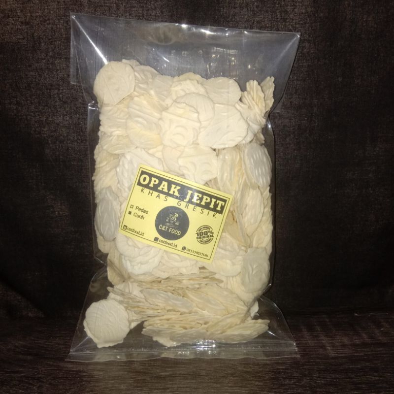 

Maknyuss1 Opak Jepit Khas Gresik Kemasan 500G 250G Opak Gurih Opak Pedas