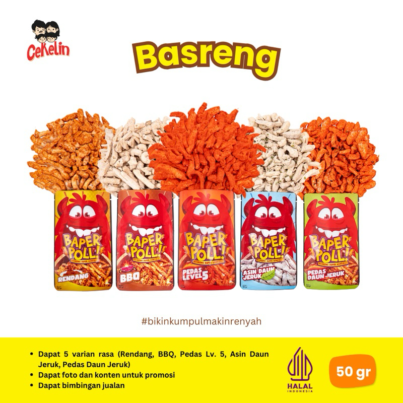 

CEKELIN Cemilan Basreng - isi 50gr