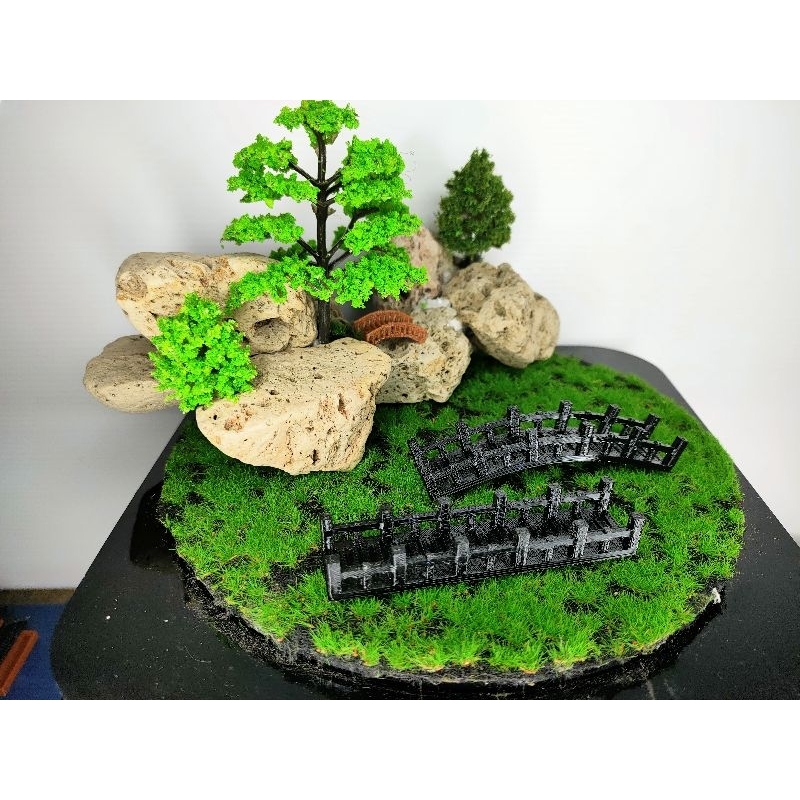 Miniatur, jalan, jembatan