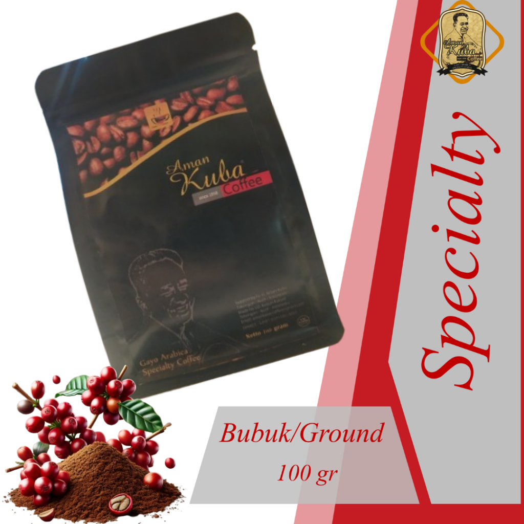 

Aman Kuba Coffee II Gayo Arabika Aceh Takengon Specialty Murah II Bubuk II 100gr II 250g